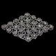 Sew-On Diamante Motif - 110mm x 75mm - Silver